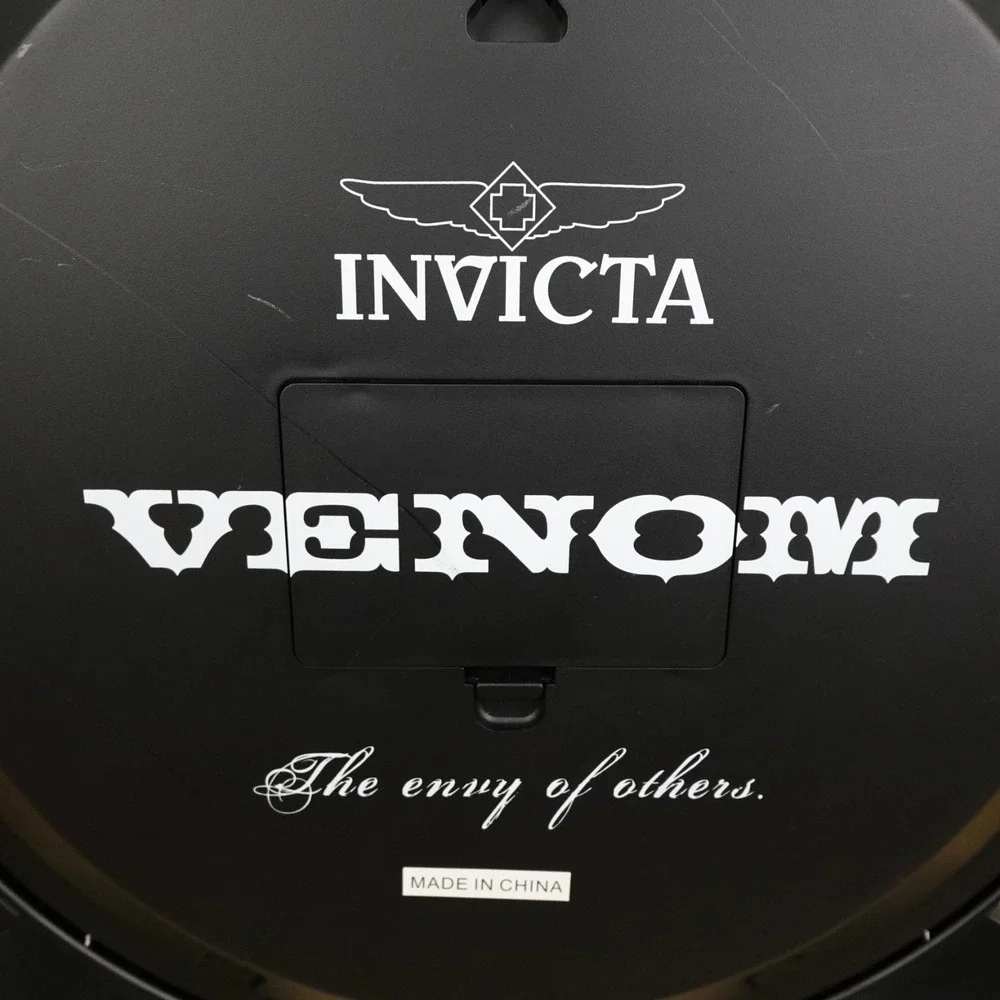 Invicta Venom Wall Clock Chronograph Watch Black Yellow Horology Collectible 20